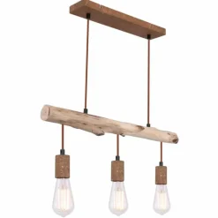 Luminaires Globo Lighting Suspension Globo JAKOB Rouille, 3 lumières* Suspensions