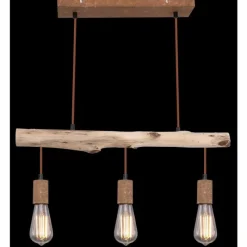 Luminaires Globo Lighting Suspension Globo JAKOB Rouille, 3 lumières* Suspensions