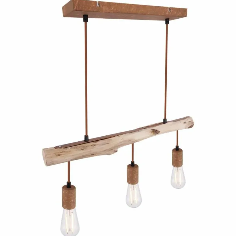 Luminaires Globo Lighting Suspension Globo JAKOB Rouille, 3 lumières* Suspensions