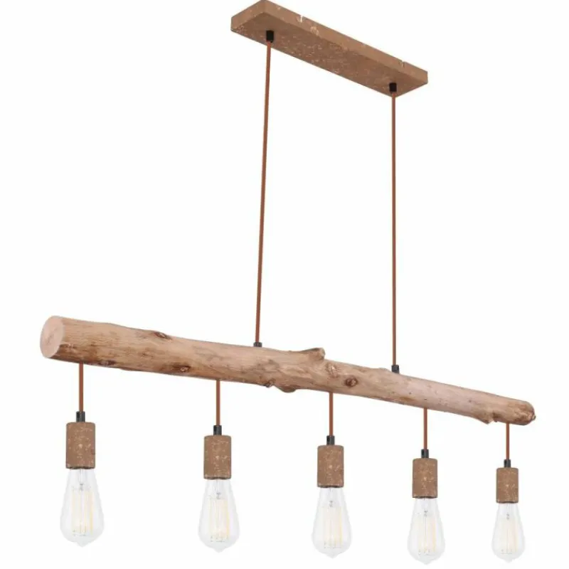 Luminaires Globo Lighting Suspension Globo JAKOB Rouille, 5 lumières* Suspensions