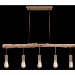 Luminaires Globo Lighting Suspension Globo JAKOB Rouille, 5 lumières* Suspensions