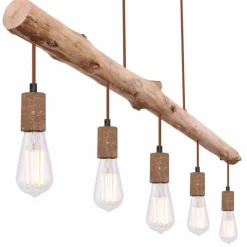 Luminaires Globo Lighting Suspension Globo JAKOB Rouille, 5 lumières* Suspensions