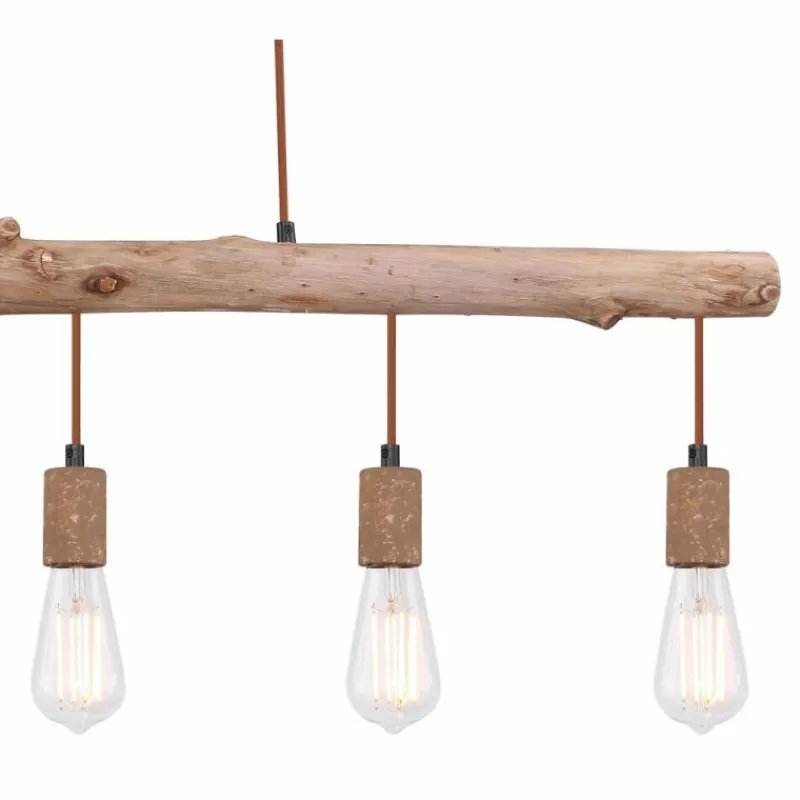 Luminaires Globo Lighting Suspension Globo JAKOB Rouille, 5 lumières* Suspensions