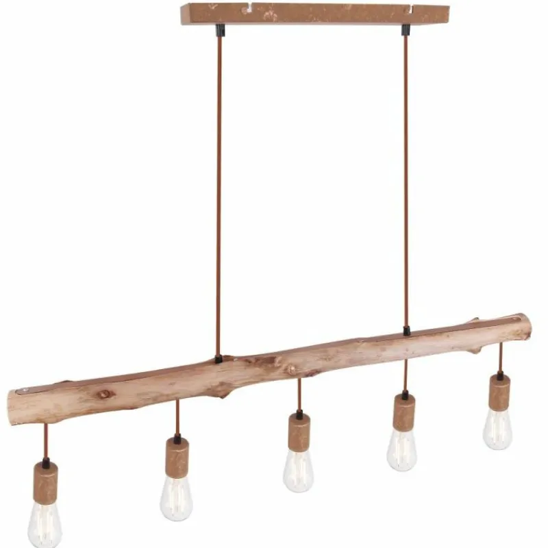 Luminaires Globo Lighting Suspension Globo JAKOB Rouille, 5 lumières* Suspensions