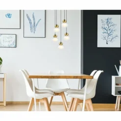 Luminaires Globo Lighting Suspension Globo JAUCY Bronze, Noir, 5 lumières