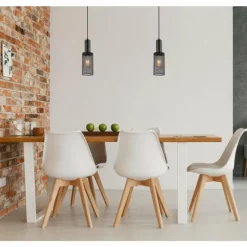 Luminaires Globo Lighting Suspension Globo JEDD Noir, 1 lumière* Suspensions