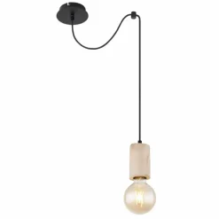 Luminaires Scandinaves-Luminaires Globo Lighting Suspension Globo JOSEBA Noir, 1 lumière