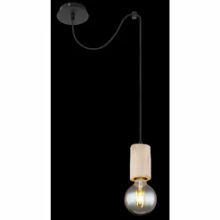 Luminaires Scandinaves-Luminaires Globo Lighting Suspension Globo JOSEBA Noir, 1 lumière