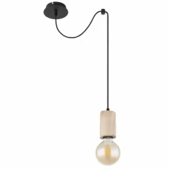 Luminaires Scandinaves-Luminaires Globo Lighting Suspension Globo JOSEBA Noir, 1 lumière