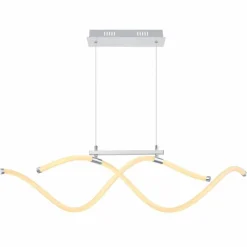 Luminaires Globo Lighting Suspension Globo KAIA LED Chrome, 1 lumière* Éclairage Led