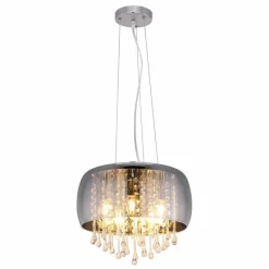 Lampe Turque-Luminaires Globo Lighting Suspension Globo KALLA Chrome, 5 lumières