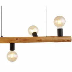Luminaires Scandinaves-Luminaires Globo Lighting Suspension Globo KIRA Brun foncé, 6 lumières