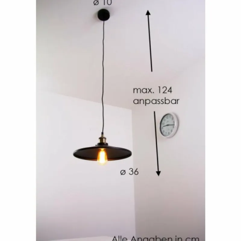 Lampes Dorées-Luminaires Globo Lighting Suspension Globo KNUD Noir doré, 1 lumière