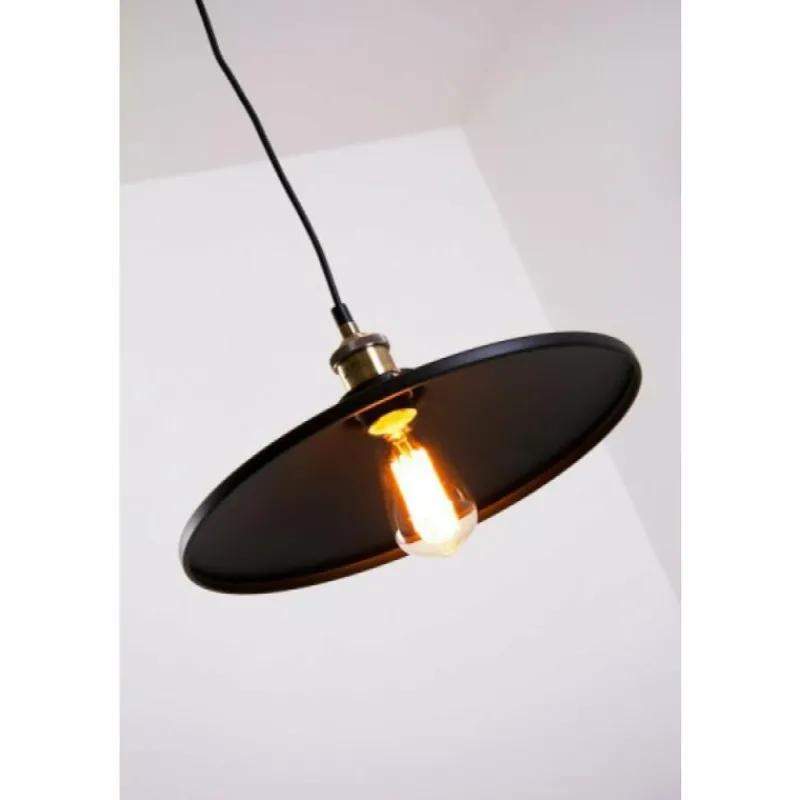 Lampes Dorées-Luminaires Globo Lighting Suspension Globo KNUD Noir doré, 1 lumière
