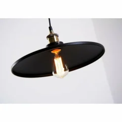 Lampes Dorées-Luminaires Globo Lighting Suspension Globo KNUD Noir doré, 1 lumière
