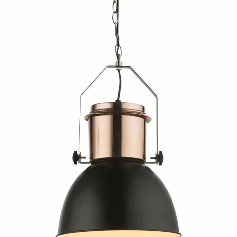 Lampes Industrielles-Luminaires Globo Lighting Suspension Globo Kutum Cuivre, 1 lumière