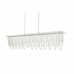 Luminaires Globo Lighting Suspension Globo LED Chrome, Clair, 1 lumière, Télécommandes* Éclairage Led