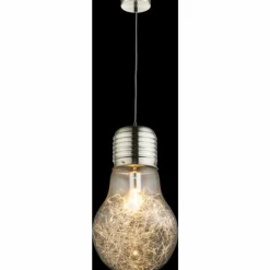 Luminaires Globo Lighting Suspension Globo LEVIN Nickel mat, 1 lumière* Suspensions