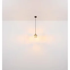 Luminaires Globo Lighting Suspension Globo LOIS Laiton, Noir, 1 lumière* Suspensions