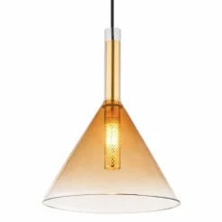 Luminaires Globo Lighting Suspension Globo LOPUSA Laiton, Noir, 1 lumière