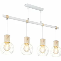Luminaires Globo Lighting Suspension Globo LUISE Blanc, 4 lumières* Suspensions