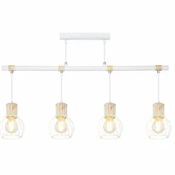 Luminaires Globo Lighting Suspension Globo LUISE Blanc, 4 lumières* Suspensions
