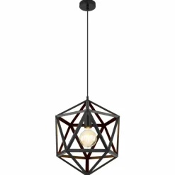 Luminaires Globo Lighting Suspension Globo LYDIA Noir, 1 lumière* Suspensions