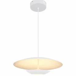 Luminaires Globo Lighting Suspension Globo MANU LED Blanc, 1 lumière* Suspensions