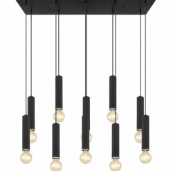 Luminaires Globo Lighting Suspension Globo MARION Noir, 10 lumières* Suspensions