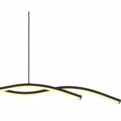 Luminaires Globo Lighting Suspension Globo MARIUS LED Noir, 1 lumière* Éclairage Led