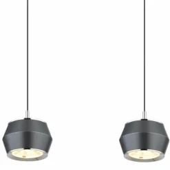 Luminaires Globo Lighting Suspension Globo MARTHY LED Gris, 4 lumières* Suspensions
