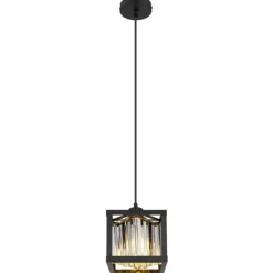 Luminaires Globo Lighting Suspension Globo MATHILDE Noir, 1 lumière