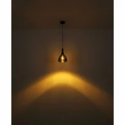 Suspension Verre Fumé-Luminaires Globo Lighting Suspension Globo MATTEA Noir, 1 lumière