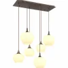 Luminaires Globo Lighting Suspension Globo MAXY Moka, 6 lumières
