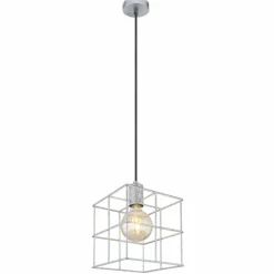 Lampes Industrielles-Luminaires Globo Lighting Suspension Globo MERRIL Zingué, 1 lumière