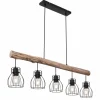 Lampes Vintages & Rétros-Luminaires Globo Lighting Suspension Globo MINA Noir, 5 lumières