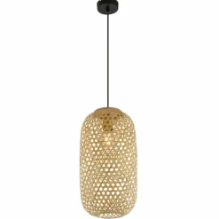 Luminaires Scandinaves-Luminaires Globo Lighting Suspension Globo MIRENA Noir, 1 lumière