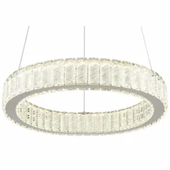 Luminaires Globo Lighting Suspension Globo MUCKY LED Chrome, 1 lumière, Télécommandes* Éclairage Led