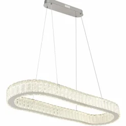 Luminaires Globo Lighting Suspension Globo MUCKY LED Chrome, 1 lumière, Télécommandes* Éclairage Led