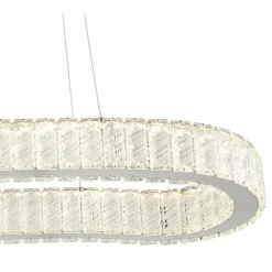 Luminaires Globo Lighting Suspension Globo MUCKY LED Chrome, 1 lumière, Télécommandes* Éclairage Led