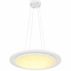 Luminaires Globo Lighting Suspension Globo MURPHY LED Blanc, 1 lumière, Télécommandes, Changeur de couleurs* Suspensions