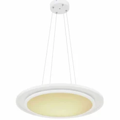 Luminaires Globo Lighting Suspension Globo MURPHY LED Blanc, 1 lumière, Télécommandes, Changeur de couleurs* Suspensions