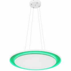 Luminaires Globo Lighting Suspension Globo MURPHY LED Blanc, 1 lumière, Télécommandes, Changeur de couleurs* Suspensions