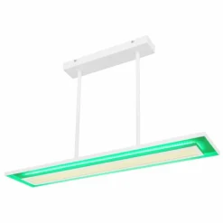 Luminaires Globo Lighting Suspension Globo MURPHY LED Blanc, 1 lumière, Télécommandes, Changeur de couleurs* Suspensions