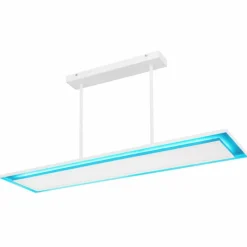 Luminaires Globo Lighting Suspension Globo MURPHY LED Blanc, 1 lumière, Télécommandes, Changeur de couleurs* Suspensions