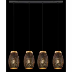 Lampe Turque-Luminaires Globo Lighting Suspension Globo NARRI Or, 4 lumières