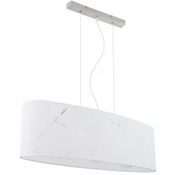 Lampes En Tissu-Luminaires Globo Lighting Suspension Globo NEMMO Argenté, 3 lumières