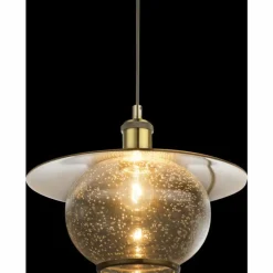 Luminaires Antiques-Luminaires Globo Lighting Suspension Globo NEVIS Bronze, 1 lumière