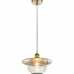 Luminaires Antiques-Luminaires Globo Lighting Suspension Globo NEVIS Bronze, 1 lumière
