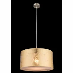 Lampe Turque-Luminaires Globo Lighting Suspension Globo Nickel mat, 1 lumière